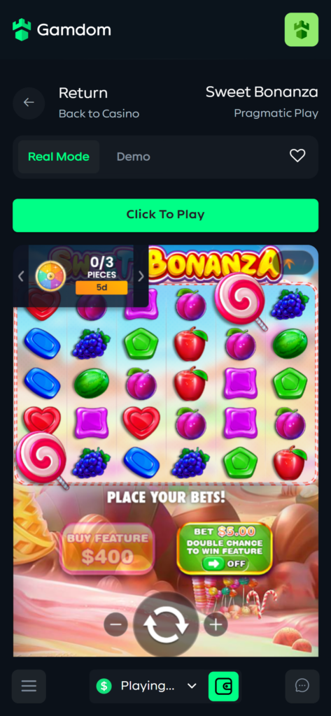 Famous Casino Game Bonanza at Gamdom