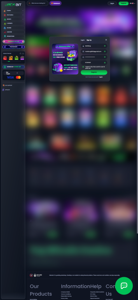 Jackbit Casino Referral Code "KCBONUS" for extra bonuses and benefits